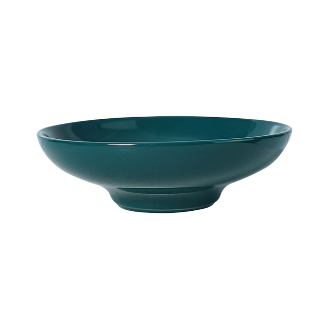 Bol rotund de 7 inchi, ceramică, verde lucioasă, pentru vânzare cu ridicata