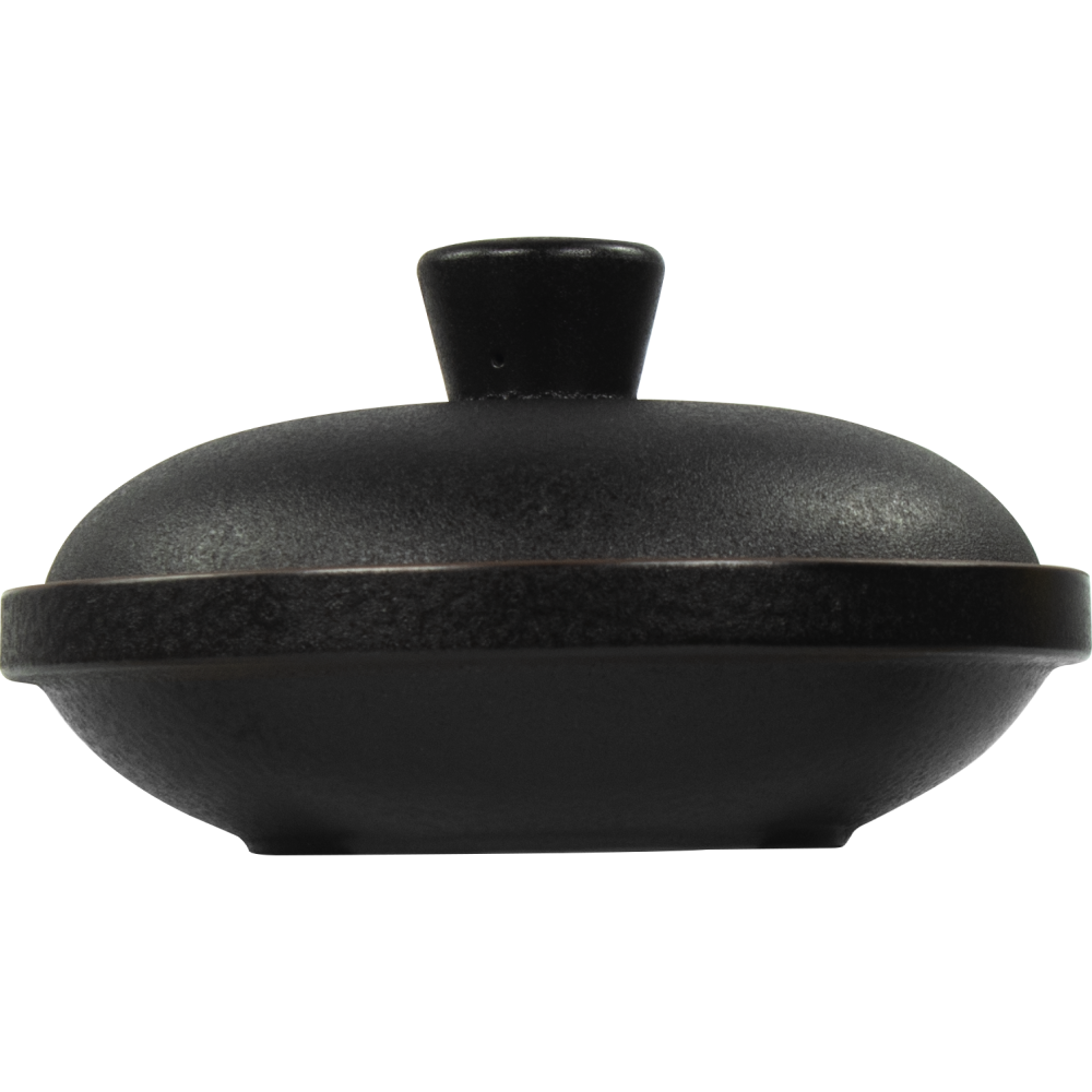 Farfurie adanca din portelan cu capac GET TORTILLERO cu TAPA 19,7 CM negru 