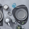 Veselă din ceramică gri pentru restaurant Set de veselă modern de lux Seturi de veselă Set de veselă de lux din porțelan