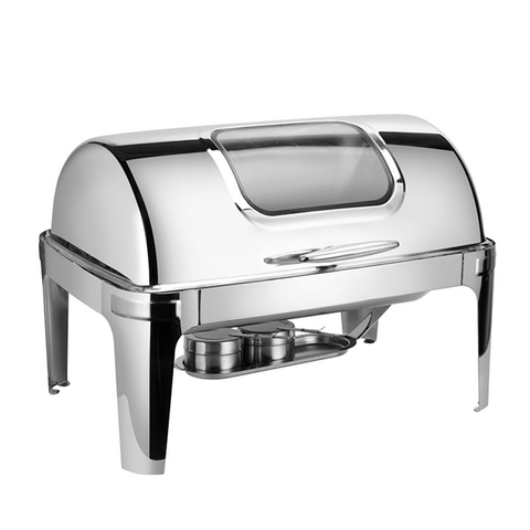 Vasă pentru bufet, dreptunghiulară, vizibilă Încălzitor din oțel inoxidabil Vase pentru frecare Încălzitor de alimente Sobe bufet pentru închiriere de catering