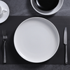 Material durabil din porțelan Placă ceramică standard de culoare albă pentru restaurante și hoteluri
