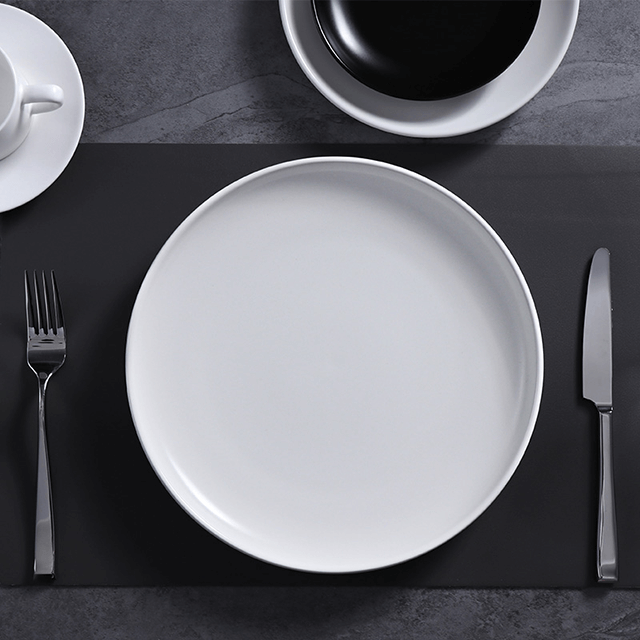 Farfurii de intrare Personalizate pentru cină Farfurie pentru desert rotunde italiene Cele mai bune farfurii din porțelan alb pentru restaurante Închiriere de tacamuri pentru petreceri
