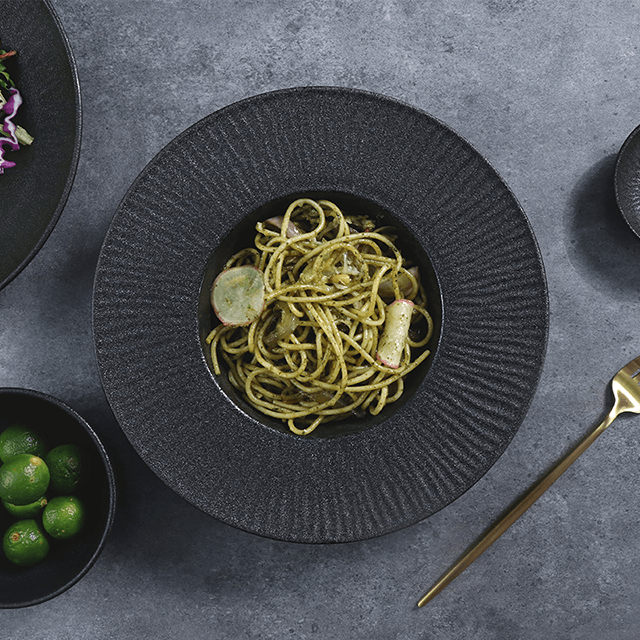 Set de farfurii de sushi din gresie Chaozhou Set de farfurii din lemn dreptunghiulare din ceramică Veselă Veselă de lux pentru aprovizionarea restaurantului