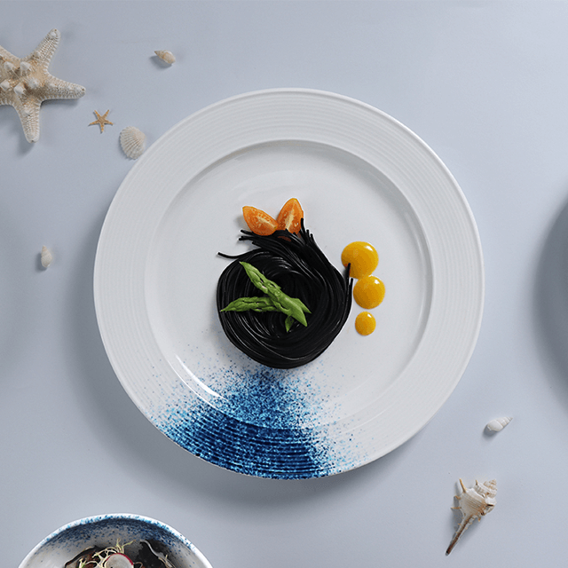 Fabrică de porțelan, aprovizionare hotelieră, set de veselă, paste, fructe de mare, farfurii, farfurii scoici, set de veselă pentru restaurant