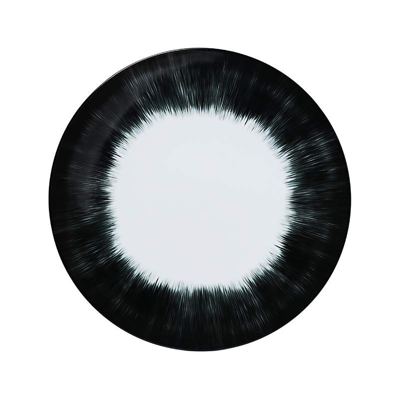 Hotel Ware Veselă de masă Nouă Farfurie Fructe de mare Design Urchin Veselă Bone China alb-negru