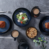 Farfurie din ceramică Porțelan Ustensile de bucătărie din ceramică Deep Blue Western Vase de serviciu Matt Veselă Set bol de orez