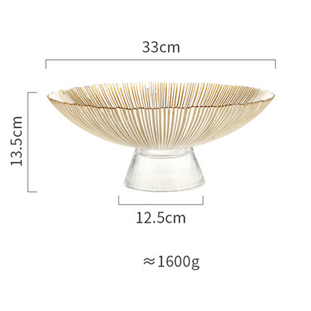 Farfurie împărțită din sticlă Sufragerie Bomboane Verde OEM Personalizat Ambalare Divizor Desert Bomboane Pahare Farfuri