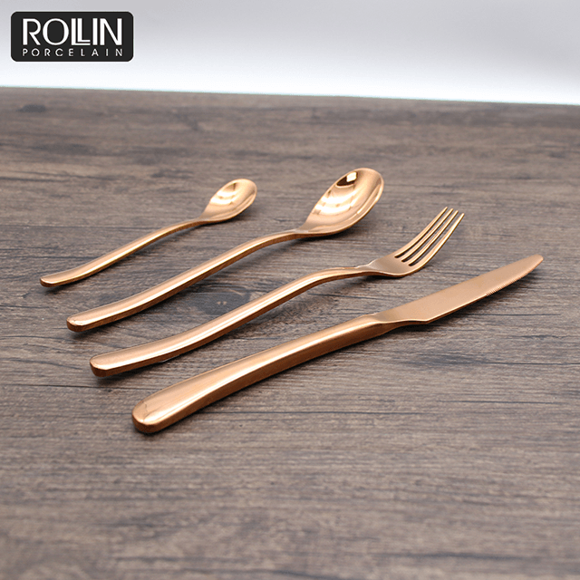 Restaurant Tacâmuri Tacâmuri Tacâmuri din oțel inoxidabil 304 auriu 