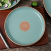 Set de vesela din gresie ceramica verde mat 