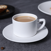 Material durabil din porțelan Placă ceramică standard de culoare albă pentru restaurante și hoteluri