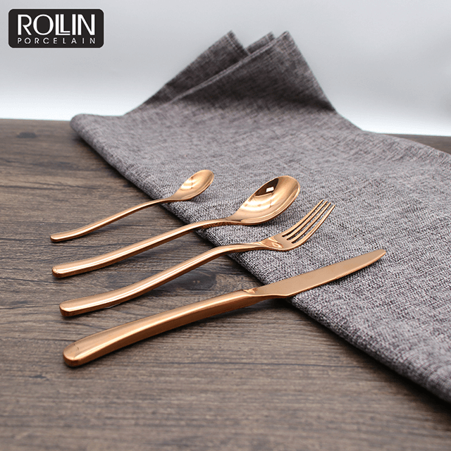 Restaurant Tacâmuri Tacâmuri Tacâmuri din oțel inoxidabil 304 auriu 