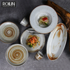 Veselă rustică cu ceașcă de ceai cu pestri, căni de băutură pentru restaurantele chinezești