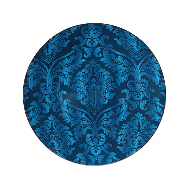 Set de veselă nordică Set de farfurii din porcelană cu margine aurie pentru restaurant