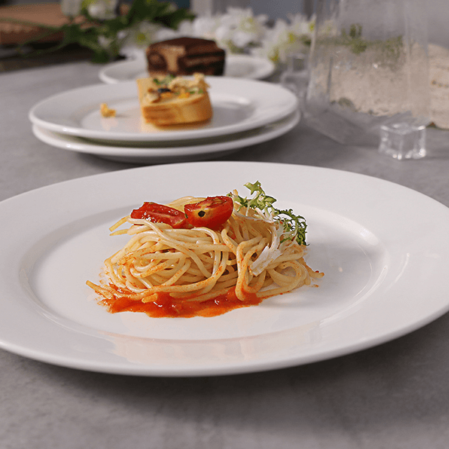 Farfurii pentru aperitive pentru petreceri, personalizate, albe, farfurie din porțelan pentru restaurante, hotel