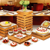 Raft de prezentare din lemn pentru bufet Articole de catering pentru hotel