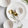 Cina albă Veselă de lux Restaurant Veselă de masă Seturi de farfurii Veselă de masă din ceramică albă Set de veselă din ceramică