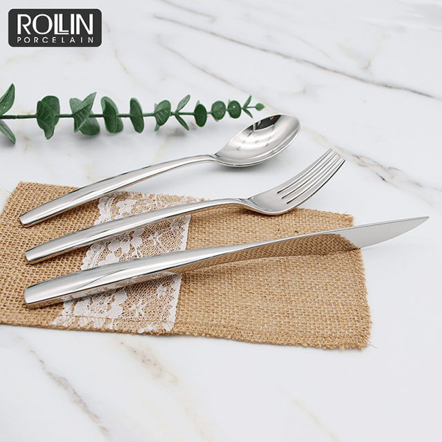 Seturi de tacâmuri inoxidabile cuțit de cină cu logo personalizat pentru hotel