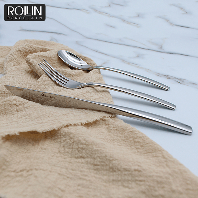 Seturi de tacâmuri inoxidabile cuțit de cină cu logo personalizat pentru hotel