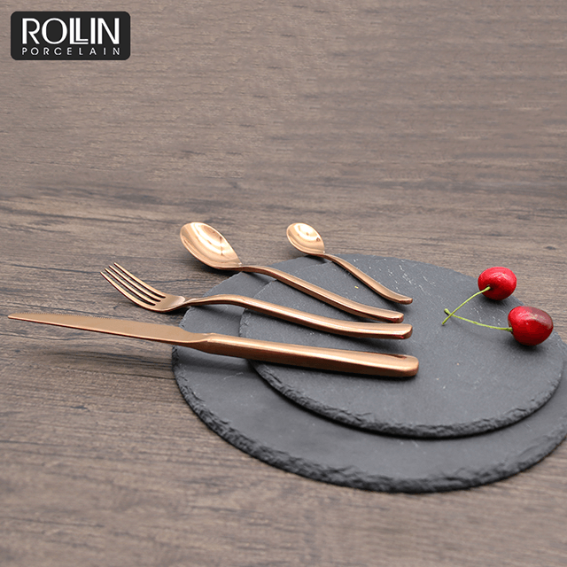 Restaurant Tacâmuri Tacâmuri Tacâmuri din oțel inoxidabil 304 auriu 