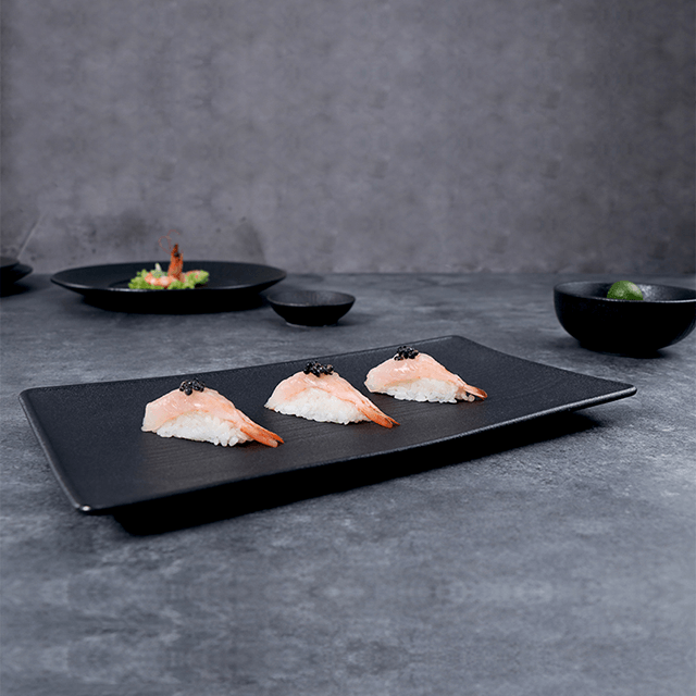 Set de farfurii de sushi din gresie Chaozhou Set de farfurii din lemn dreptunghiulare din ceramică Veselă Veselă de lux pentru aprovizionarea restaurantului