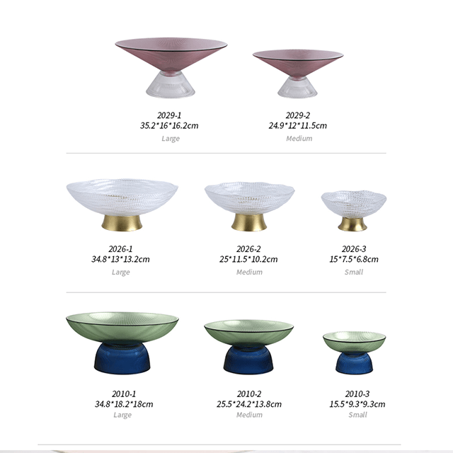 Farfurie împărțită din sticlă Sufragerie Bomboane Verde OEM Personalizat Ambalare Divizor Desert Bomboane Pahare Farfuri