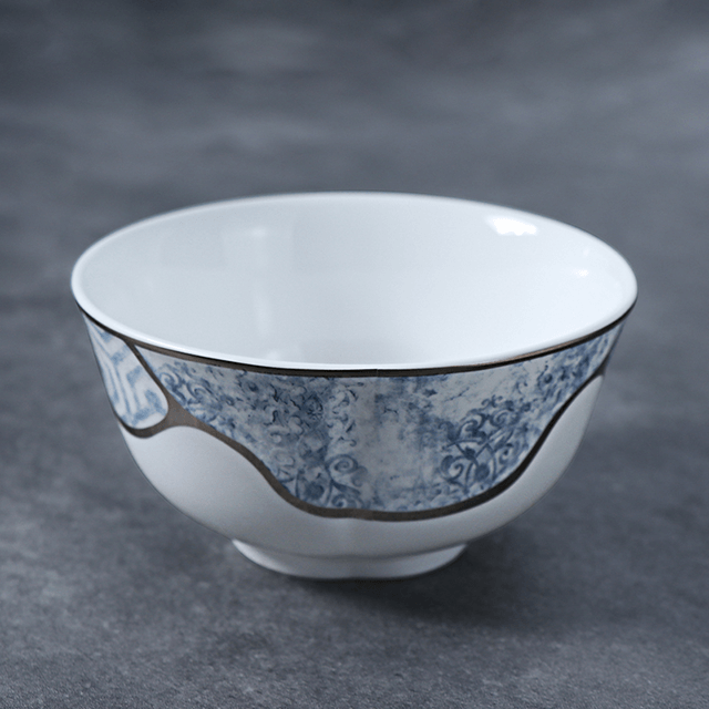 Furnizor de set de cină Blue and White Bone China