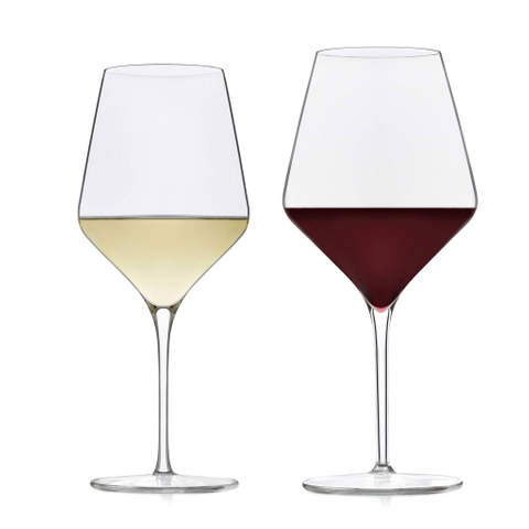 Pahare de băut pentru ospitalitate fără plumb de 16 uncii Pahar de vin cu bol unghiular