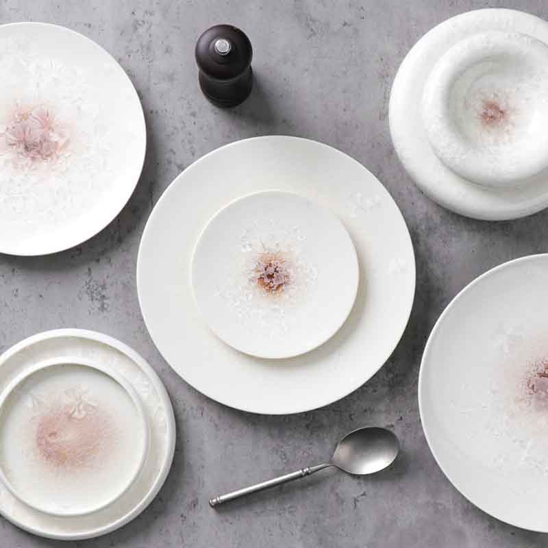 Producator de tacamuri ceramice farfurie de portelan pentru hotel