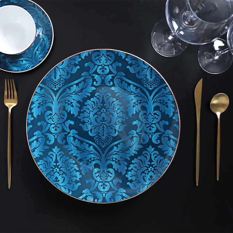 Kazahstan Hotel Dinnerware farfurii de lux Bone China