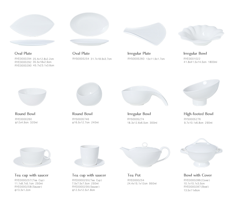 Modele noi de produse Bone China