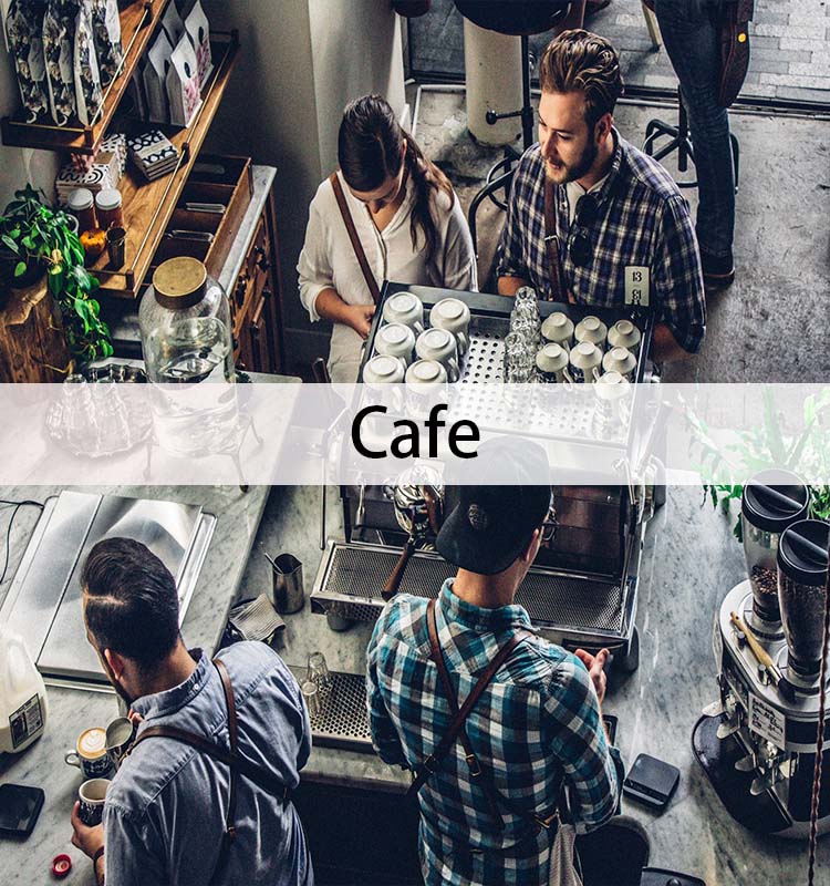 Aranjament pentru vesela cafenea