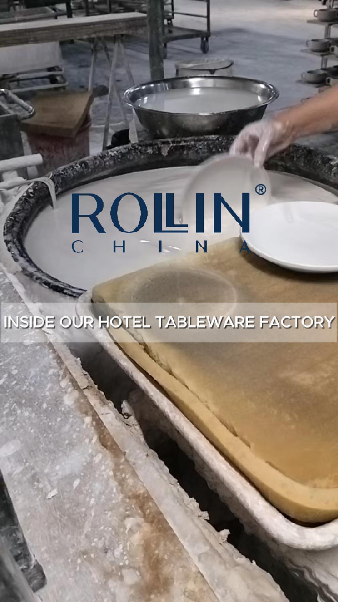 Videoclip de producție a tacamurilor din ceramică ROLLIN